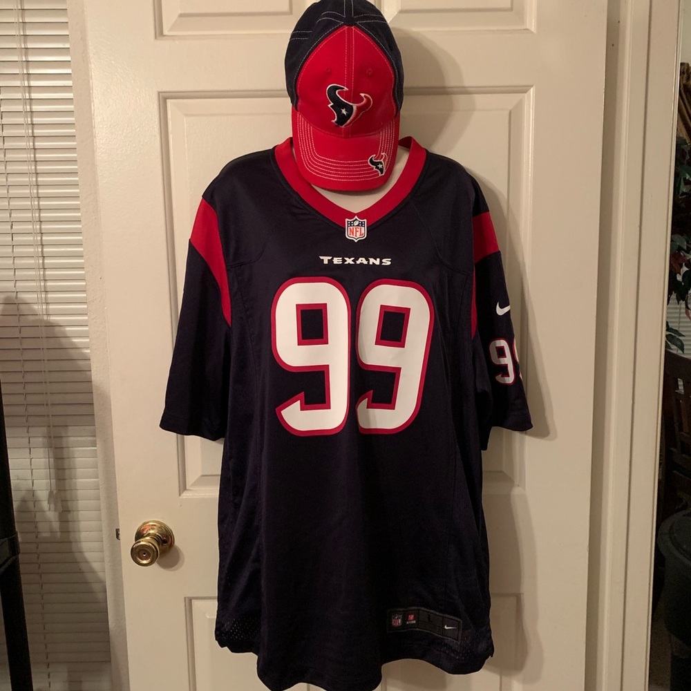 Houston Texans J J Watts Jersey/Hat L